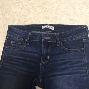 Dark wash skinny jeans